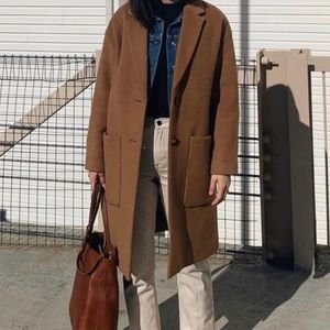 NEW Madewell Elmcourt Coat in Camel